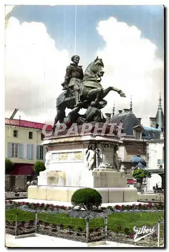 Moderne Karte Cognac (Charente) Statue Francois ler