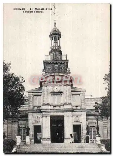 Cartes postales Cognac L Hotel de Ville Facade central