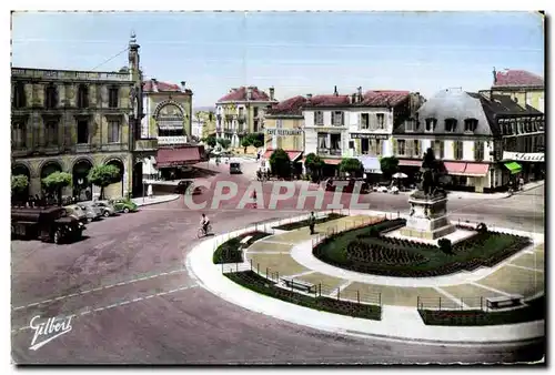 Moderne Karte Cognac (Charente) Place et Statue Francois I er