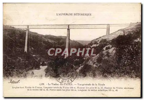 Cartes postales Le Viaduc des Fades Vue generale de la Sioule Le plus haut Viaduc France