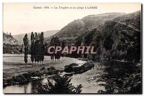 Cartes postales Cantal La Truyere et sa Plage a Lanau