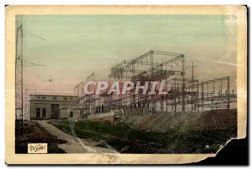 Cartes postales Pueyre Le poste de transformation d ou partent les lignes aeriennes a haute tension