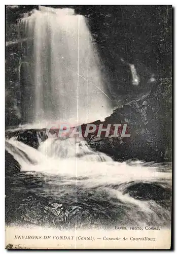 Ansichtskarte AK Environs De Condat (Cantal) Cascade de Cournilloux