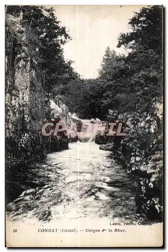 Cartes postales Condat (Cantal) Gorges la Rhue