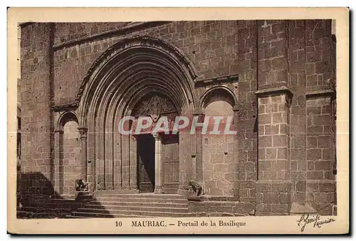 Ansichtskarte AK Mauriac Portail de la Basilique