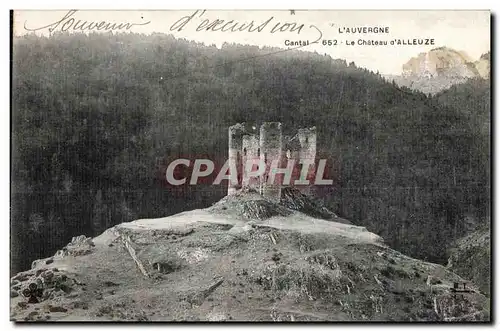 Ansichtskarte AK L Auvergne Cantal Le Chateau d Alleuze