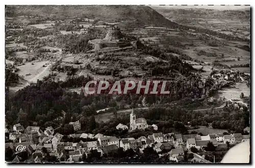 Ansichtskarte AK Murol alt Vue Generale aerienne L Eglise et le Chateau (XIII s)