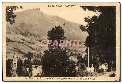 Ansichtskarte AK Route du puy mary lavigerie et le puy de cecenge