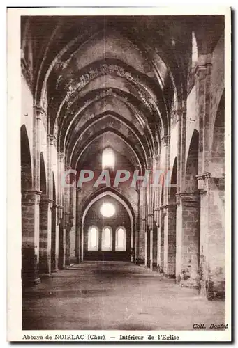 Ansichtskarte AK Abbaye de noirlac (Cher) Interieur de I Eglise