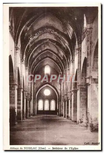 Cartes postales Abbaye de noirlac (Cher) Interieur de I Eglise
