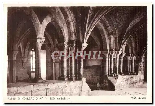 Cartes postales Abbaye de noirlac (Cher) Salle capitulaire