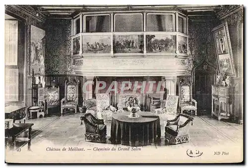 Ansichtskarte AK Chateau de meillant cheminee du grand salon