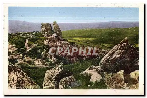 Cartes postales Bourganeuf (creuse) roches de mazuras