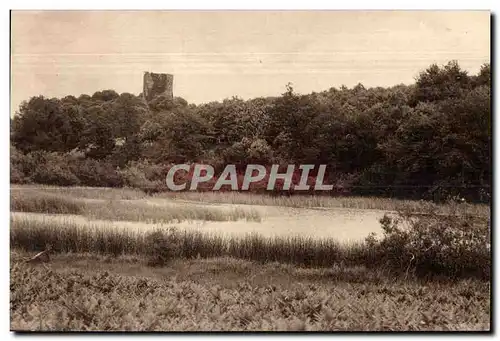 Ansichtskarte AK La Souterrainre (Creuse) La tour de bridiers et I etang du chaix