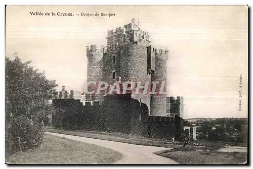 Cartes postales Vallee de la creuse danjon de romfort