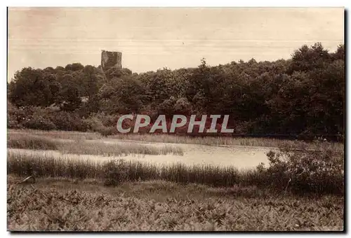 Ansichtskarte AK La Souterraine (Creuse la tour de bridiers et I Etang du chaix