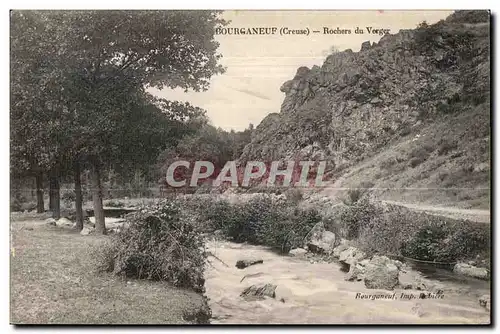 Cartes postales Bourganeuf (Creuse) rochers du verger