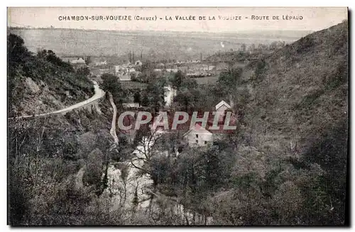 Cartes postales Chambon sur voueize (Creuse) la vallee de la voueize route de lepaud