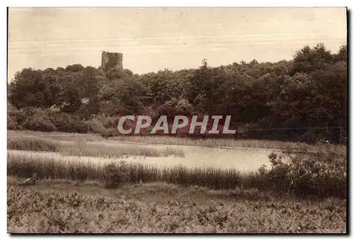 Cartes postales La souterraine (Creuse) la tour de bridiers et I etang