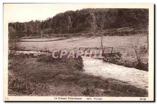 Cartes postales La Creuse pittoresque paysage