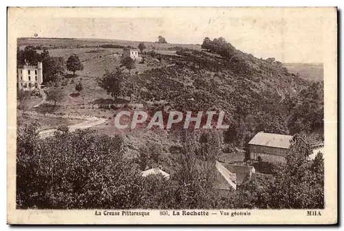 Cartes postales La creuse pittoresque 806 la rochette vue generale