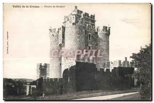 Cartes postales Vallee de la creuse donjon de romfort