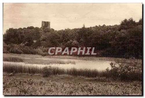 Cartes postales La souterraine (Creuse) La tour de Bridiers et I etang du chaix