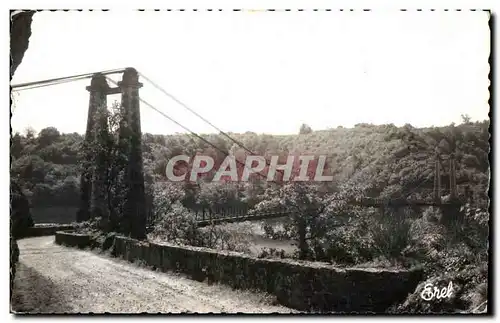 Moderne Karte Evaux Les Bains (Creuse) Pont suspendu de St Marien