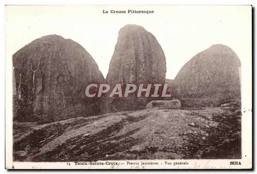 Cartes postales La Creuse Pittoresque Tour Sainte Croix Pierres Jaumatres Vue generale