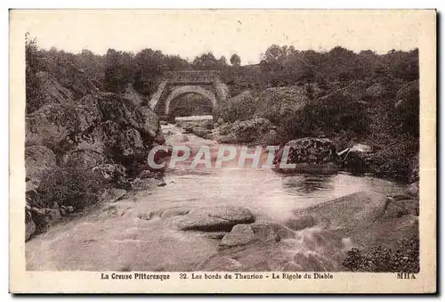 Ansichtskarte AK La Creuse Pittoresque Les bords du Thaurion La Rigole du Diable