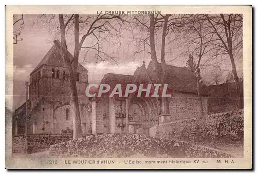 Cartes postales Le Moutier d Ahun L Eglise monument historique