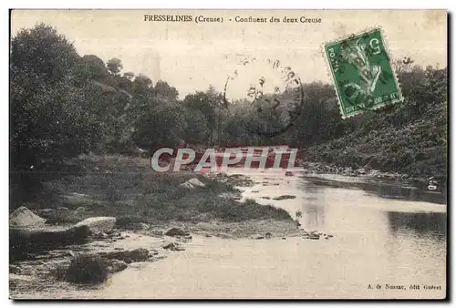 Cartes postales Fresselines (Creuse) Confluent des deux Creuse