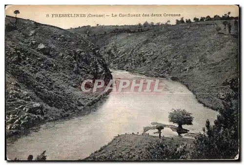 Ansichtskarte AK Fresselines (Creuse) le Confluent des deux Creuses