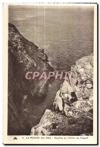 Ansichtskarte AK La Pointe Du Raz Goufre de I enfer de Plogoff