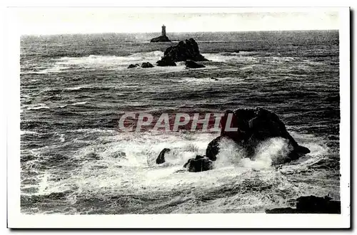 Ansichtskarte AK La Pointe Du Raz Le Raz de Sein et Phare de la Vieille