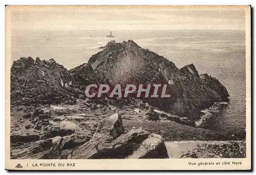 Cartes postales La Pointe du Raz Vue generale et cote Nord