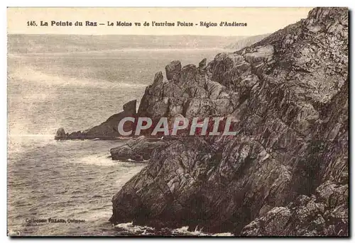 Ansichtskarte AK La Pointe du Raz Le Moine Vu de I extreme Pointe Region d Audierne