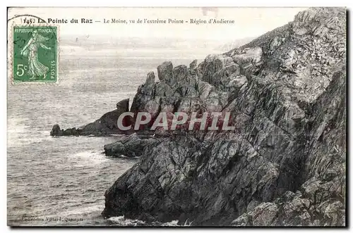 Cartes postales La Pointe du Raz Le Moine Vu de I extreme pointe Region a Andierne