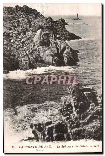 Cartes postales Pointe Du Raz Le Sphinx et la Pointe ND