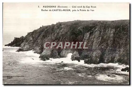 Ansichtskarte AK Audierne (environs) Cote nord du Cap Sizum Rocher de Castel Meur Pres la Pointe du Van