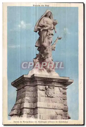 Cartes postales Pointe du Raz Statue de Notre Dame des Naufrages (Oeuvre de Godebsky)