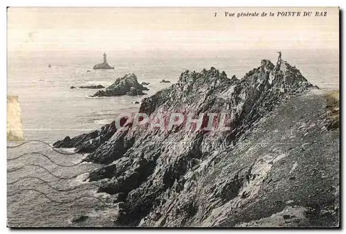 Ansichtskarte AK Pointe du Raz Vue generale la