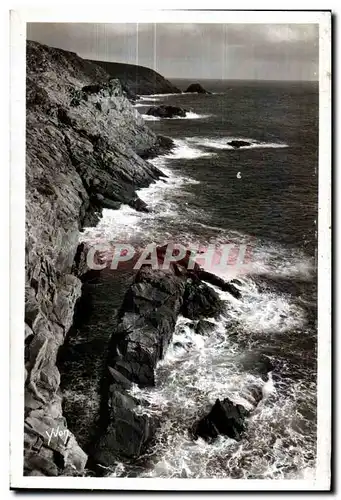 Ansichtskarte AK Pointe du Raz La Douce France (Finistere) Superbes escarpements de la Cote sud