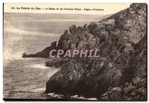 Ansichtskarte AK Pointe du Raz Le Moine Vu de l extreme Pointe Region d Audierne