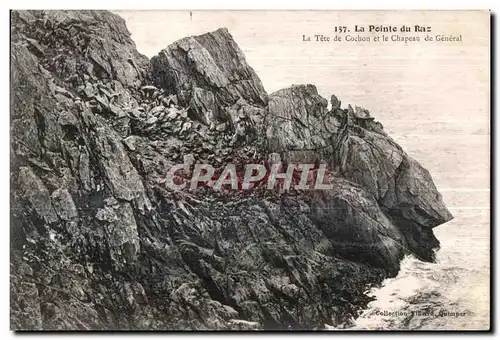 Ansichtskarte AK Pointe du Raz La Tete de Cochon et le Chapeau De General