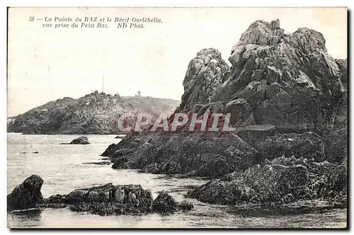 Cartes postales La Pointe du Raz et le Recil Gorlebella vue prise du Pelit Raz Nd Phot