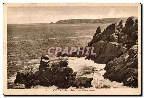 Ansichtskarte AK Pointe du Raz Le Moine Couche