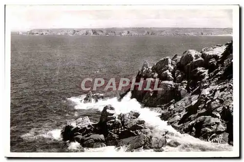 Ansichtskarte AK Pointe du Raz En Bretagne de Sein Le moine Couche et la Pointe du Vau