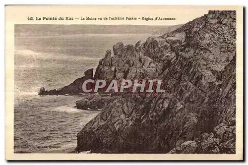 Ansichtskarte AK Pointe du Raz Le Moine vu de l extreme Poiale Region d Aeodihrhe