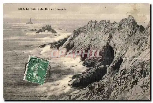 Ansichtskarte AK La Pointe Du Raz en Tempete